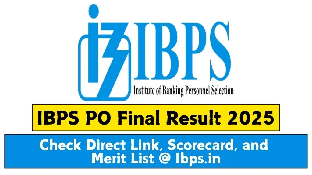 IBPS PO Final Result 2025